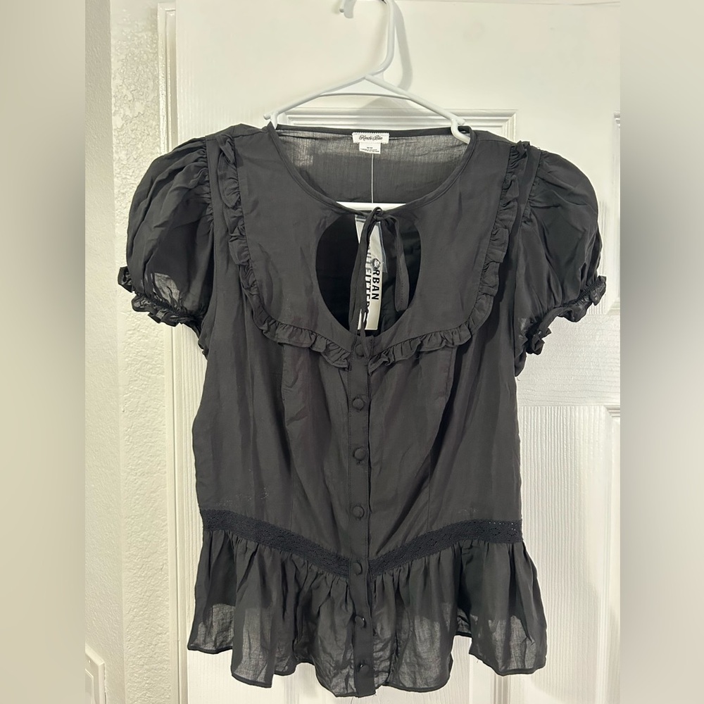 NWT Urban Outfitters black Blouse
